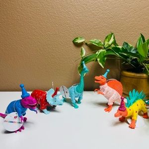 Target’s Bullseye Playground Summer 2022 Party Hat-Themed  Dinosaur Figurines
